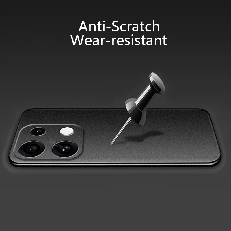 Фото Чехол Biruiqu для OPPO Reno 16F, противоскользящий, из мягкого TPU, матовый, с текстурой песчаника №5
