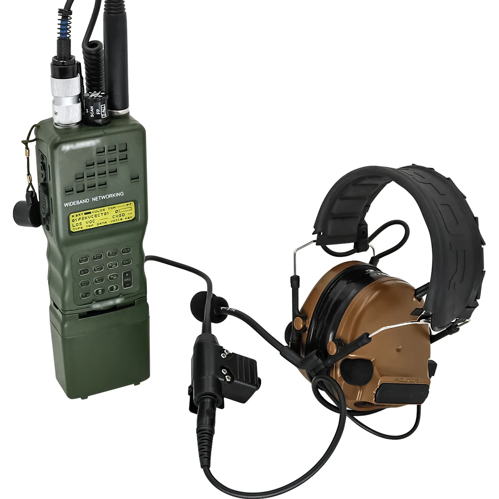 U94 Ptt Tactical Headset Adapter U94 Ptt 6-pin Plug Ptt Suitable for PRC 152 PRC 148 Virtual Box Airsoft Military Headset Ptt