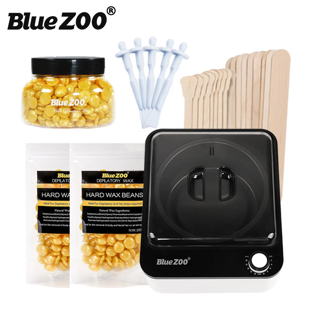 

Wax Hair Removal Machine 200g Wax Bean Beeswax Gold Not Easy to Stick to the Pan Melting Wax Treatment Machine 7-piece Set
