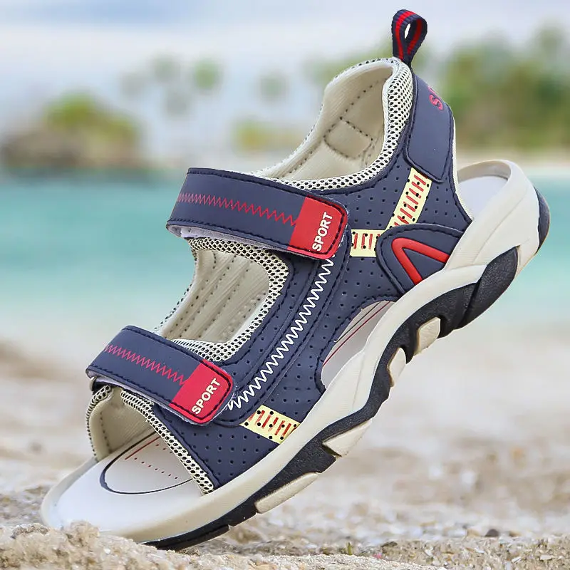 

Boys Summer Sports Sandals Kids Fashion Beach Shoes Outdoor Walking Sandal for 5-18 Years Boy 2022 New Student School Shoe Light