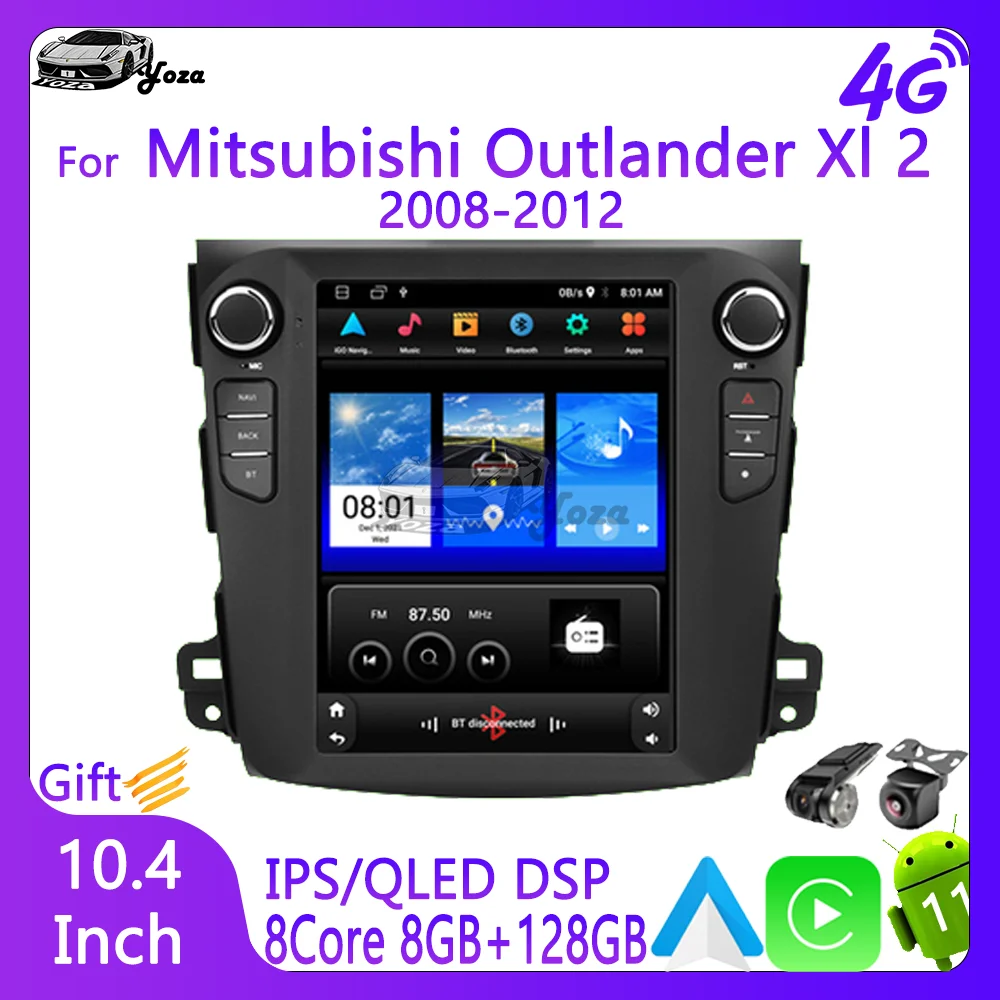 

Автомагнитола Yoza для Mitsubishi Outlander XI 2 2008-2011, Android 11