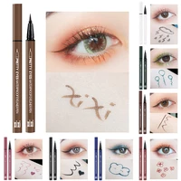 waterproof long lasting black eyeliner pencil fast dry not blooming charm eye liner pen liquid pigments makeup tool