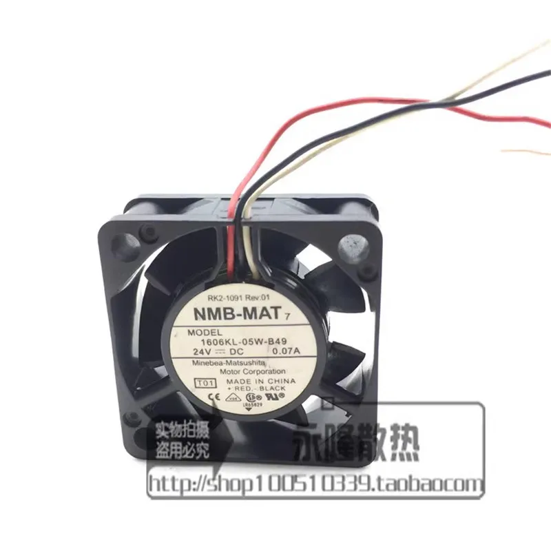 Оригинальный 1606KL-05W-B49 24 В 0,07 а 40*40*15 мм 4 см преобразователь частоты Вентилятор охлаждения станка с ЧПУ