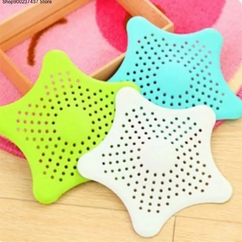 

Kitchen five-pointed star kitchen sink drain hair colander filter bathroom sucker leaking shower cleaning accessories