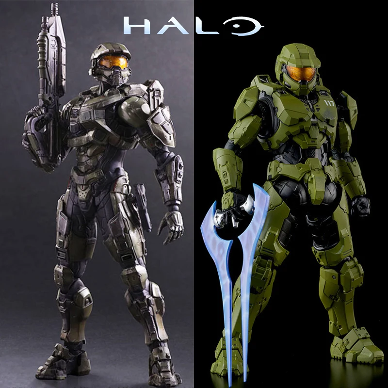 

Anime Model PA Change Joints Can Be Motivated Armor Halo Guardian Halo Infinite Sergeant Major Toy Doll Gift Anime Figure