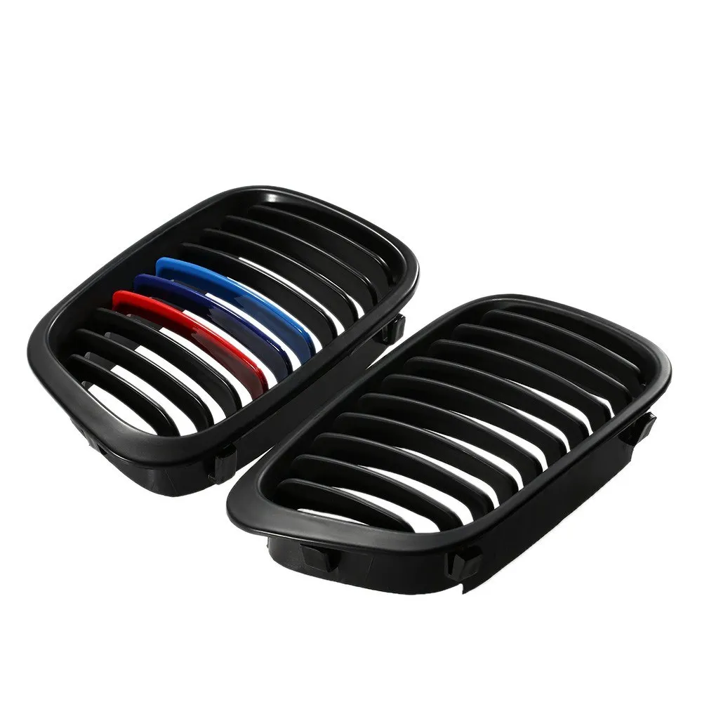

2Pcs Matte Black M-color Front Grille for BMW E46 3 Series 4 Door 1998-2001