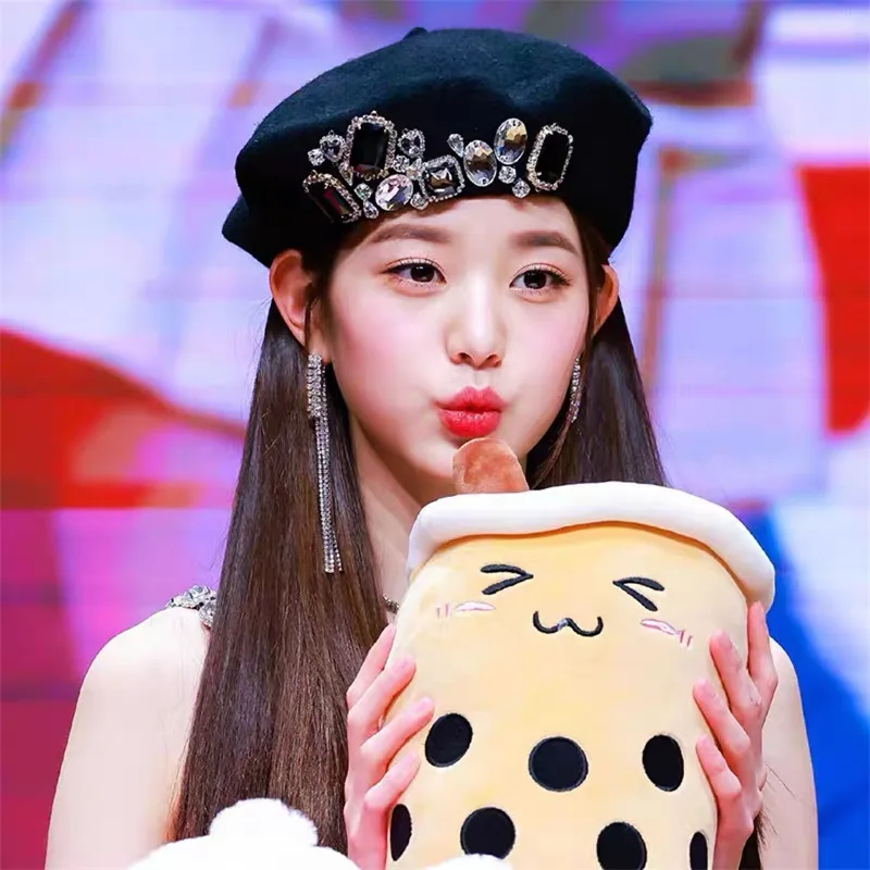 

2022 Модный берет осень зима ретро Стразы шляпа Южнокорейский стиль для девушек восьмиугольный головной убор шапки для женщин головной убор