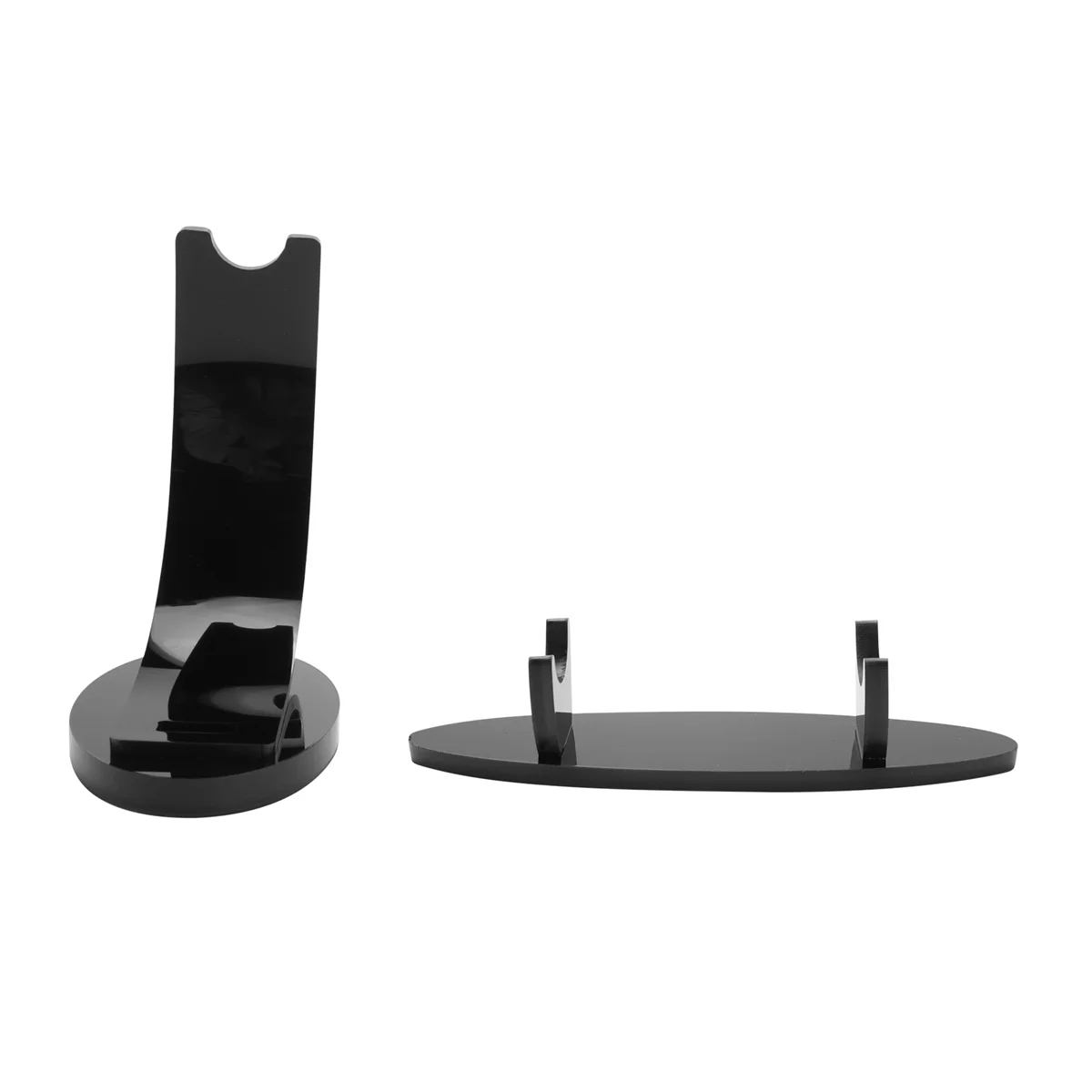 

2 Pieces Acrylic Pen Holder Display Stand Pencil Display Holder Fountain Pen Ballpoint Pen Display Rack (Black)