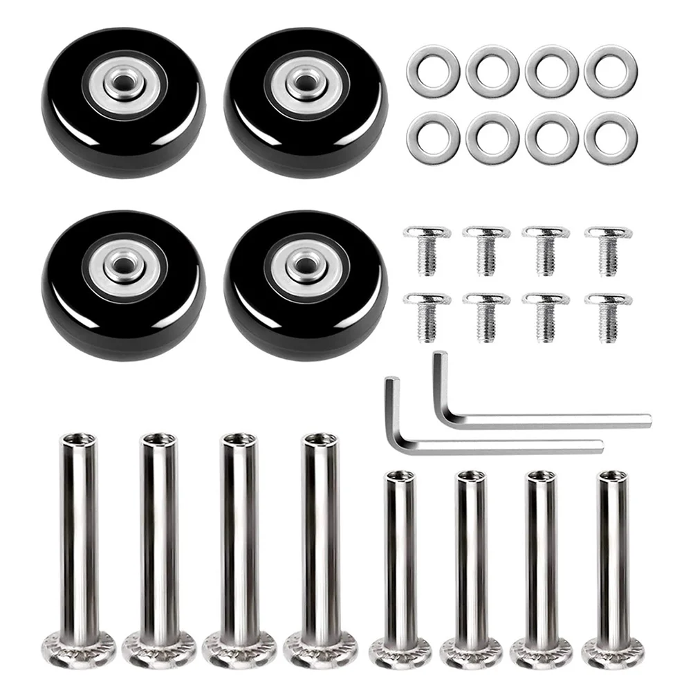 

Wheels Luggage Replacement Suitcase Caster Wheel Swivel Repair Rubber Kit Plate Kitsparts Set Trolley Rolling Furniture Casters