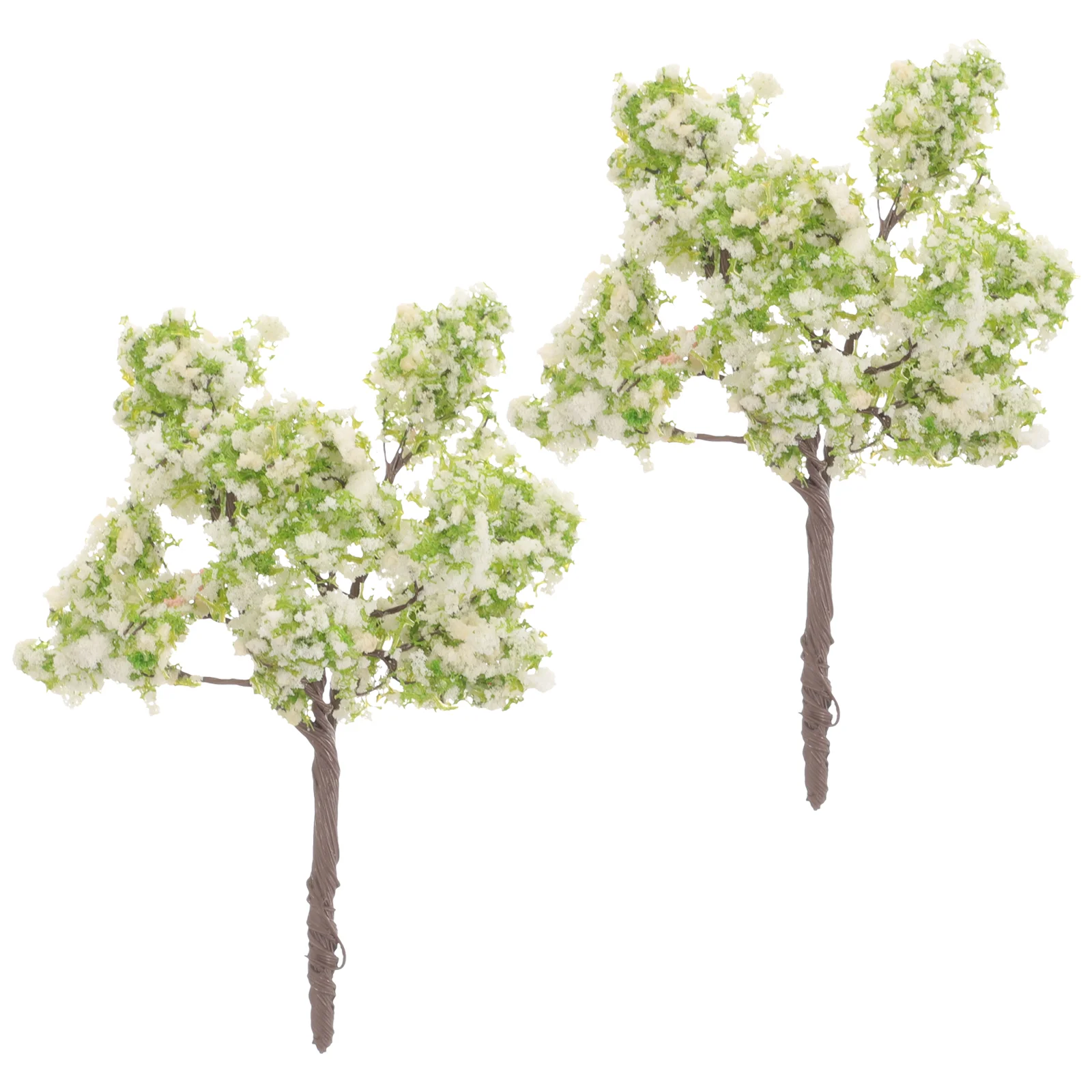 

2 Pcs Garden Accessory Mini Figure Decorative Landscaping Tree Miniature Desktop Tabletop