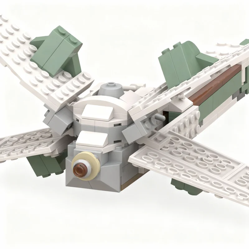 Фото 224 детали MOC Star Battle Elf X-Wing: конструктор, модель, игрушка, архитектурный набор, DIY, креативный подарок на Рождество, развивающий конструктор №4