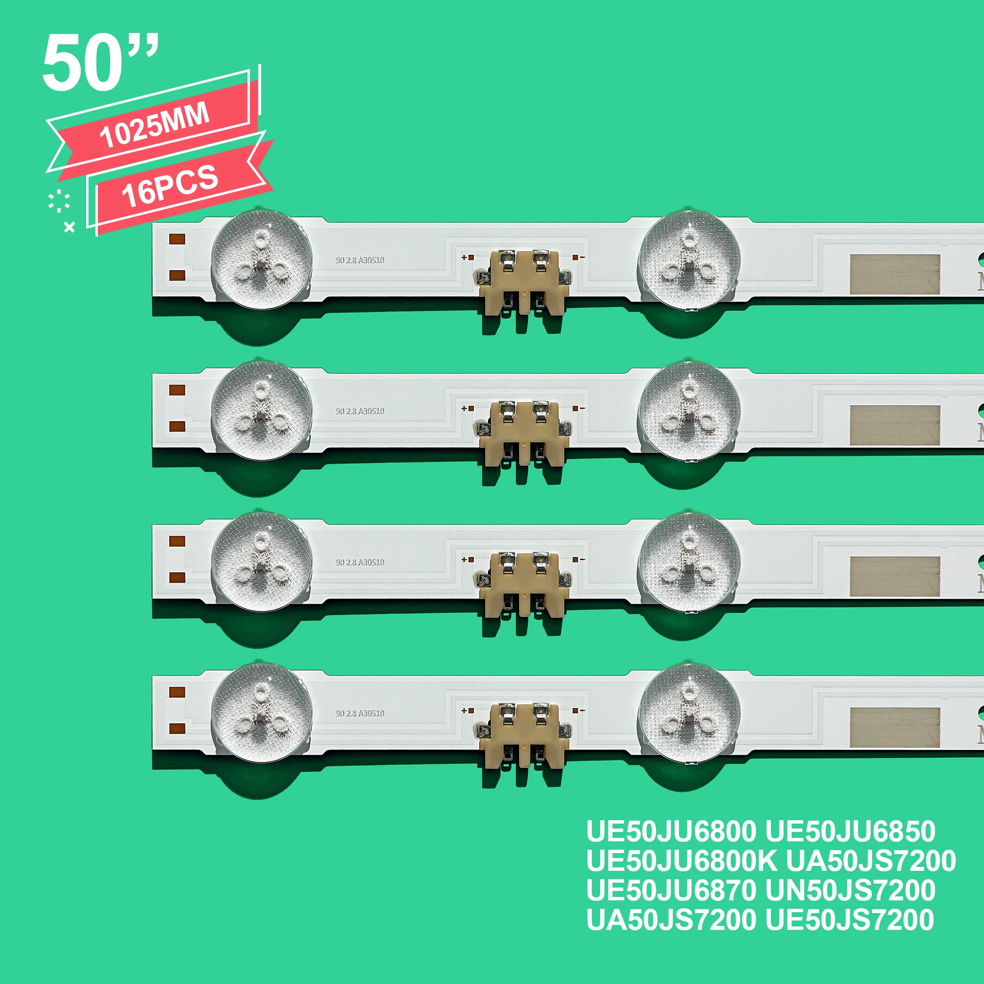 16 PCS LED backlight strip for S amsung UE50JU6800 UE50JU6850 UE50JU6800K UA50JS7200 UE50JU6870 UN50JS7200 UA50JS7200 UE50JS7200