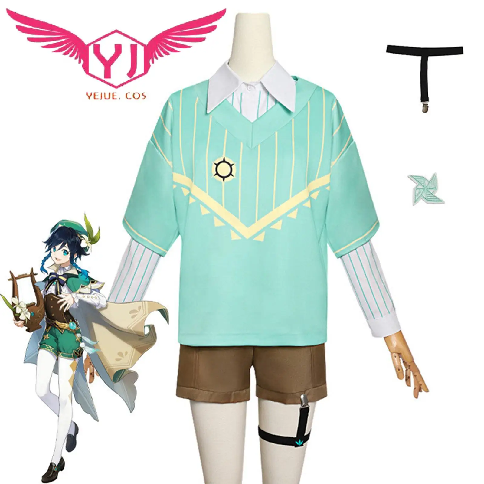 

Костюм для косплея «каэдехара казуха Венти»