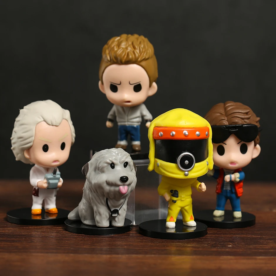 5 шт. Назад в будущее Марти макfly доктор Браун Биф Танн Q Фигурки ПВХ модели игрушки