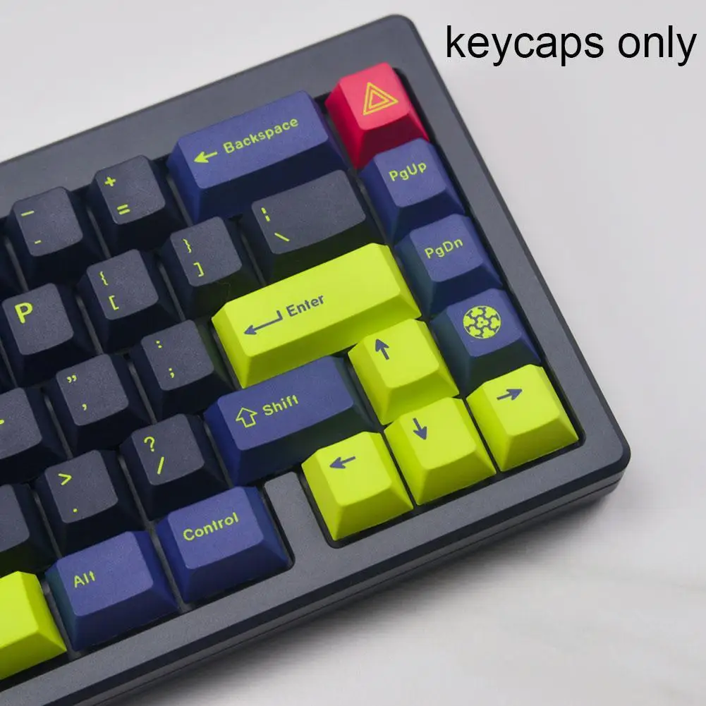 

129-key GMK Night Runner Night Running Color Matching PBT Sublimation Keycap Original Height Original Height 2 Color Molding