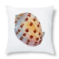 shell conch pattern cushion cover ocean style sofa seat decoration throw pillowcase conch shell printed square pillow cover