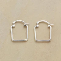 trendy silver color square drop earrings for women fashion metal party dangle earrings