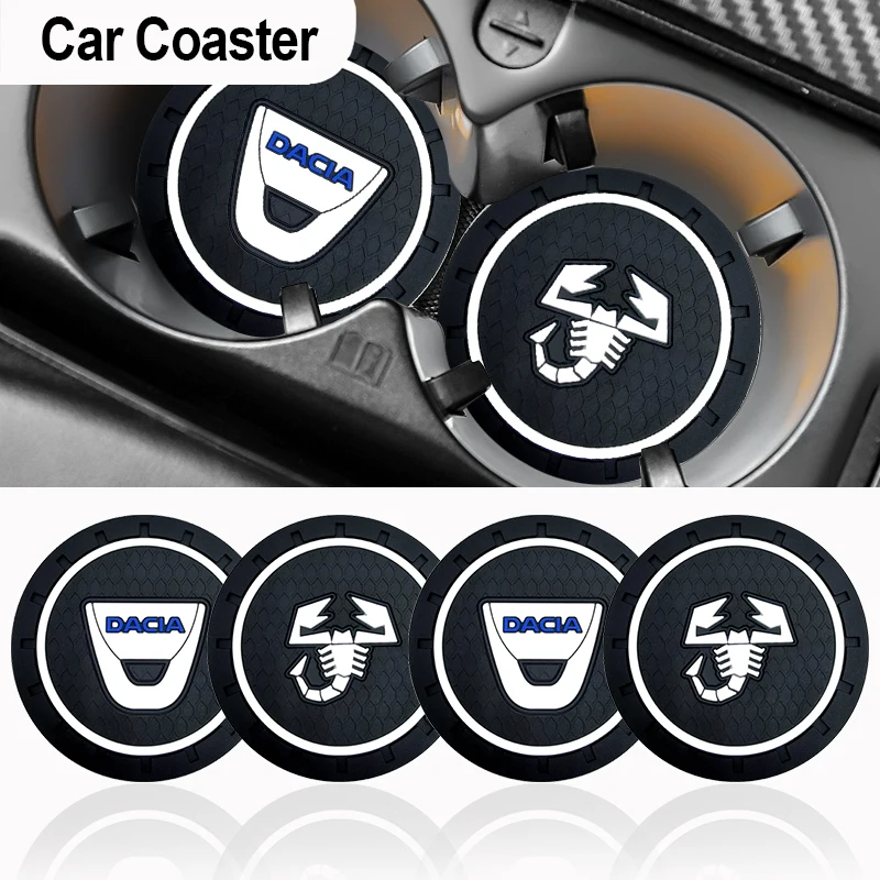 

1PC Car Non-slip Mat Water Coaster Cup for Ford Focus 2 Mk2 Mk3 St Line F150 Max Ka Fusion Edge Mondeo 4 5 Car Accessories