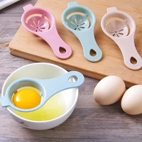 portable egg yolk white separator plastic egg divider filter with collecting base bowl yolk catcher home kitchen gadgets