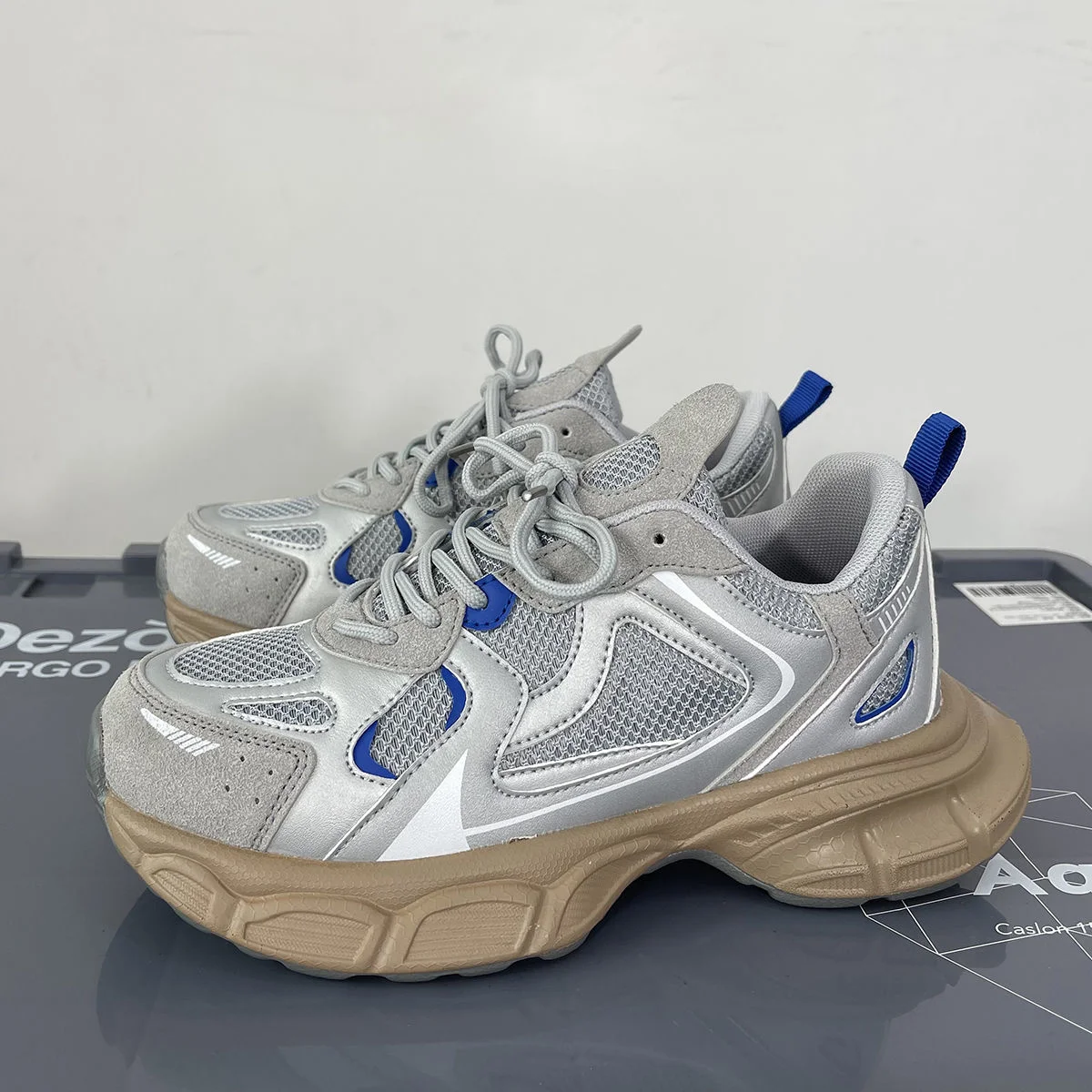 

Кроссовки женские на платформе, Вулканизированная подошва, массивные, на шнуровке, Повседневная модная обувь для папы, белые