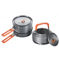 camping cookware utensils dishes camp cooking set hiking heat exchanger pot kettle fmc fc2 outdoor tourism tableware