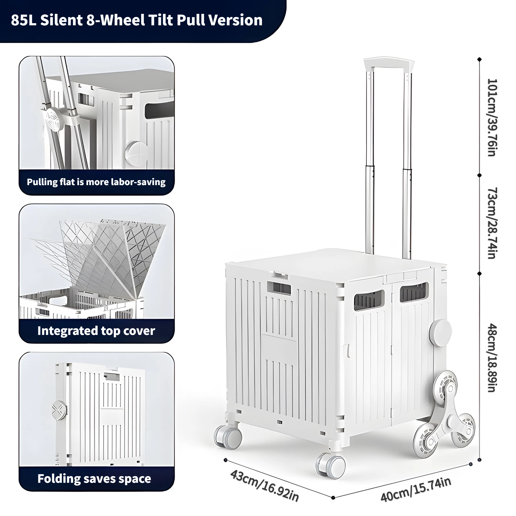Портативная Складная Тележка для покупок тележка супермаркета ручная походная