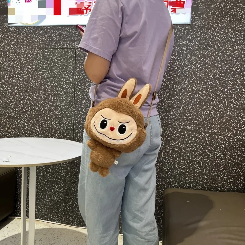 2024 сумка Labubu через плечо милый рюкзак с мультяшной куклой новинка для студентов