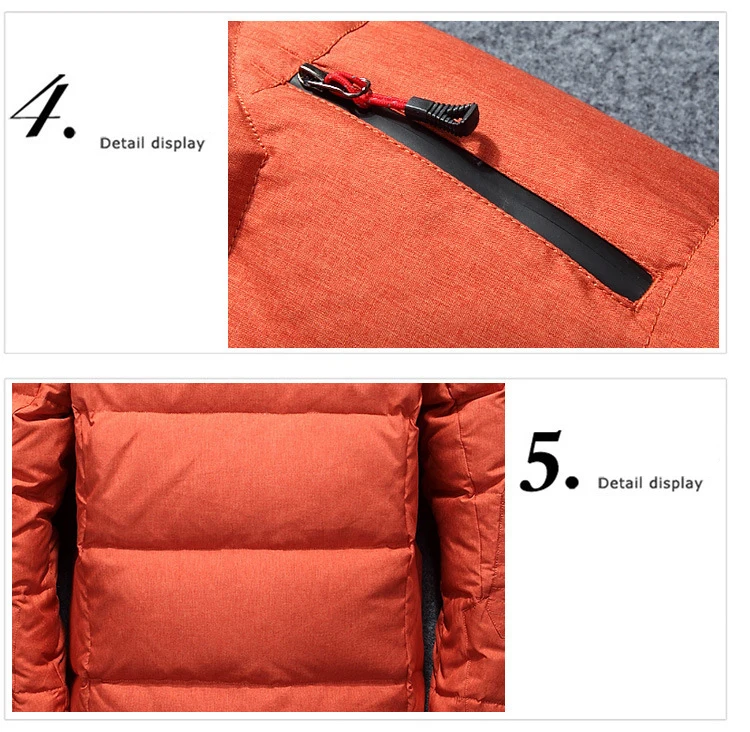 men's parka jacket -20 Degree Winter Parkas Men Down Jacket Men Puffer Jacket Hooded Snow Outdoor Thick Warm Padded cotton coat