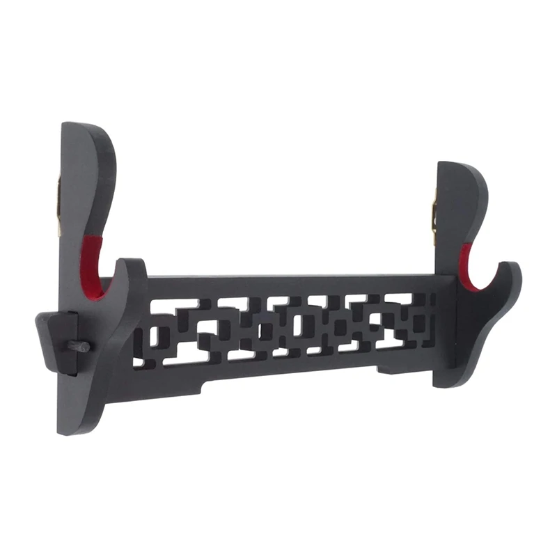 

Velvet Padded Hollow Sword Holder Wall Mount Samurai Sword Katana Wakizashi Display Holder Stand Bracket Hanger 1-Tier