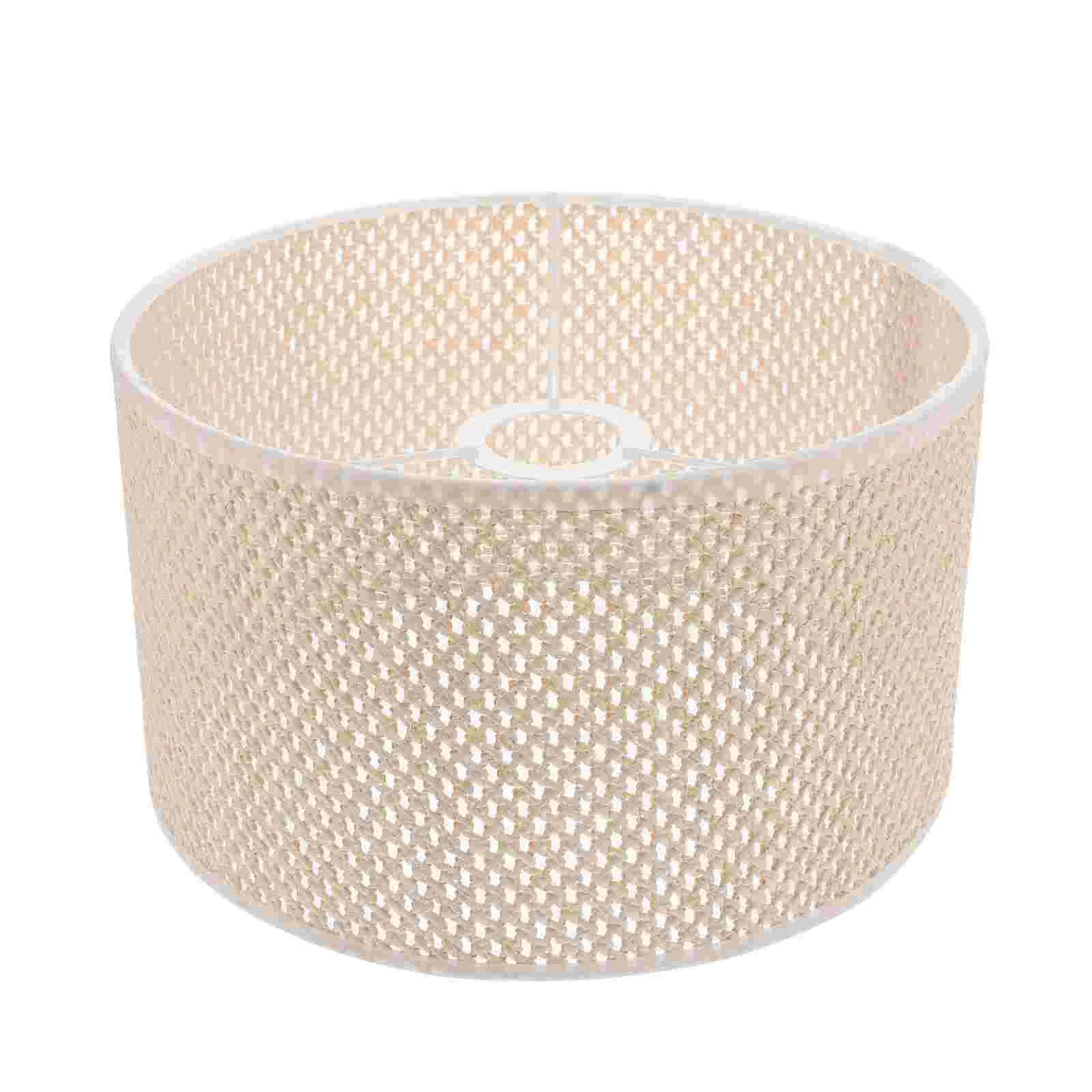 

Lamp Shade Lampshade Light Cover Table Shades Woven Desk Chandelier Rattan Cloth Seagrass Hangingbulb Wicker Pendant Chimney