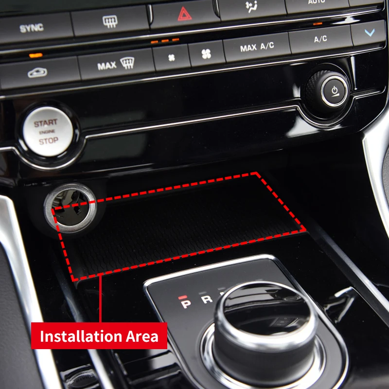 Автомобильная магнитная Беспроводная зарядка 15 Вт для Jaguar F-Pace X761 XE X760 XF X260 2017 ~ 2020