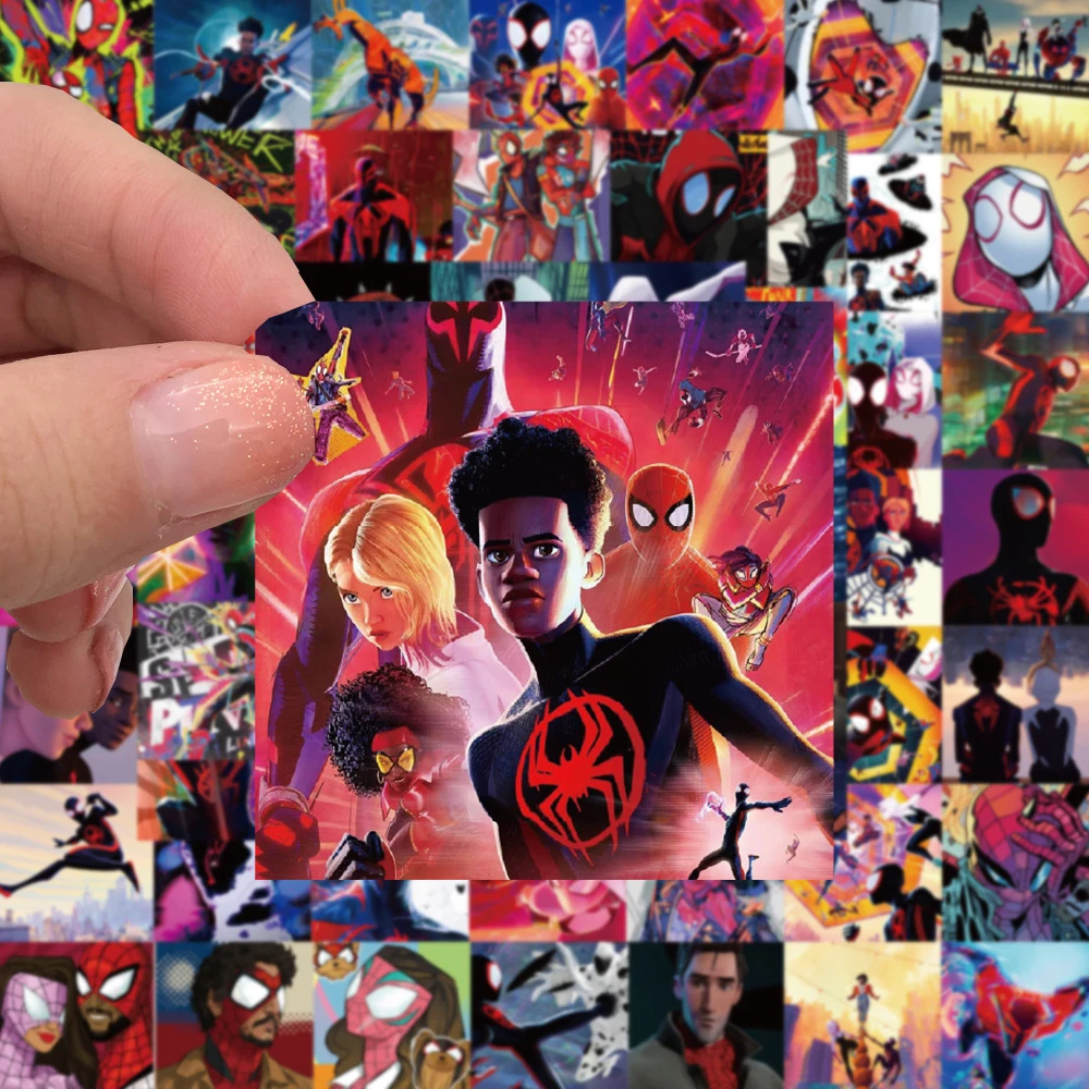 

10/30/62pcs Disney Marvel Spiderman Across the Spider-Verse Stickers for Kids Toys Waterproof Cool Cartoon Anime Sticker Decals