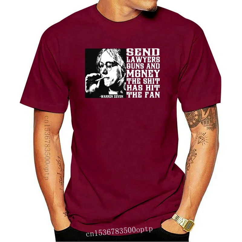 

Man Clothing New WARREN ZEVON SEND LAWYERS GUNS AND MONEY SHIRTS