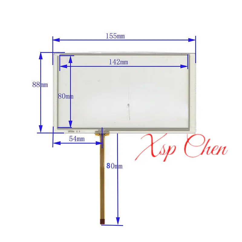 

Free shipping New 6.2 inch 4Wire Resistive MDD 6280NV Touch Panel Digitizer Screen For Mystery MDD-6280NV