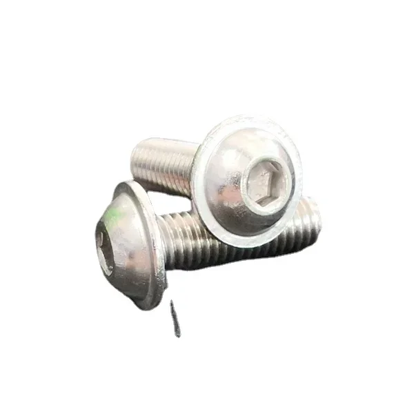 50 шт. M3 винты с шестигранной головкой и круглой фланцевые болты из нержавеющей