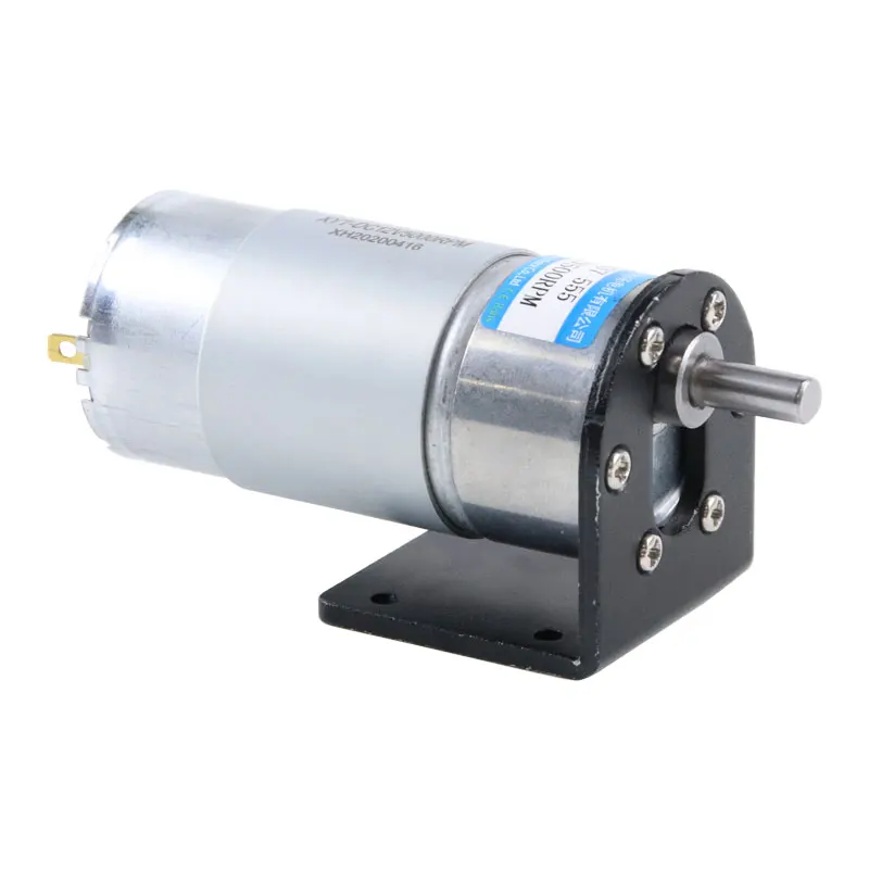 

DC Gear Electric Motor 12v 24v 30W High Torque Gear Micro Speed Regulation Electric Engine CW CCW JGB37-555 low speed motor