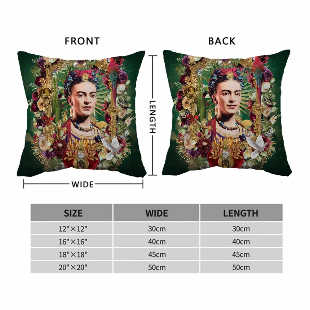 F-FridaS Декоративные Чехлы На Подушки Квадратные Из Смеси Полиэстера/хлопкости Для