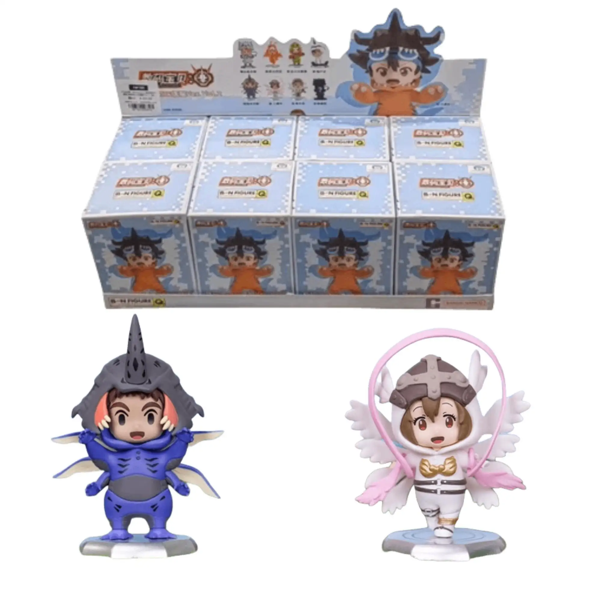 

Genuine Bandai Digital Monsters doll suit two bomb adventure Tyrannosaurus Rex Angel Beast blind box anime figure model toys