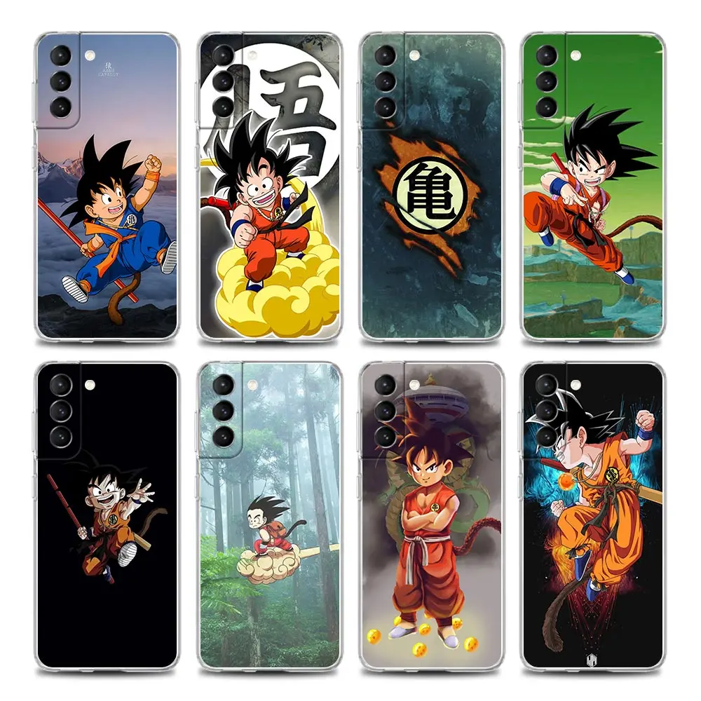 

Son Goku Drawings Dragon Ball Z Clear Phone Case for Samsung S9 S10 4G S10e S20 S21 Plus Ultra FE 5G M51 M31 S M21 Soft Silicone