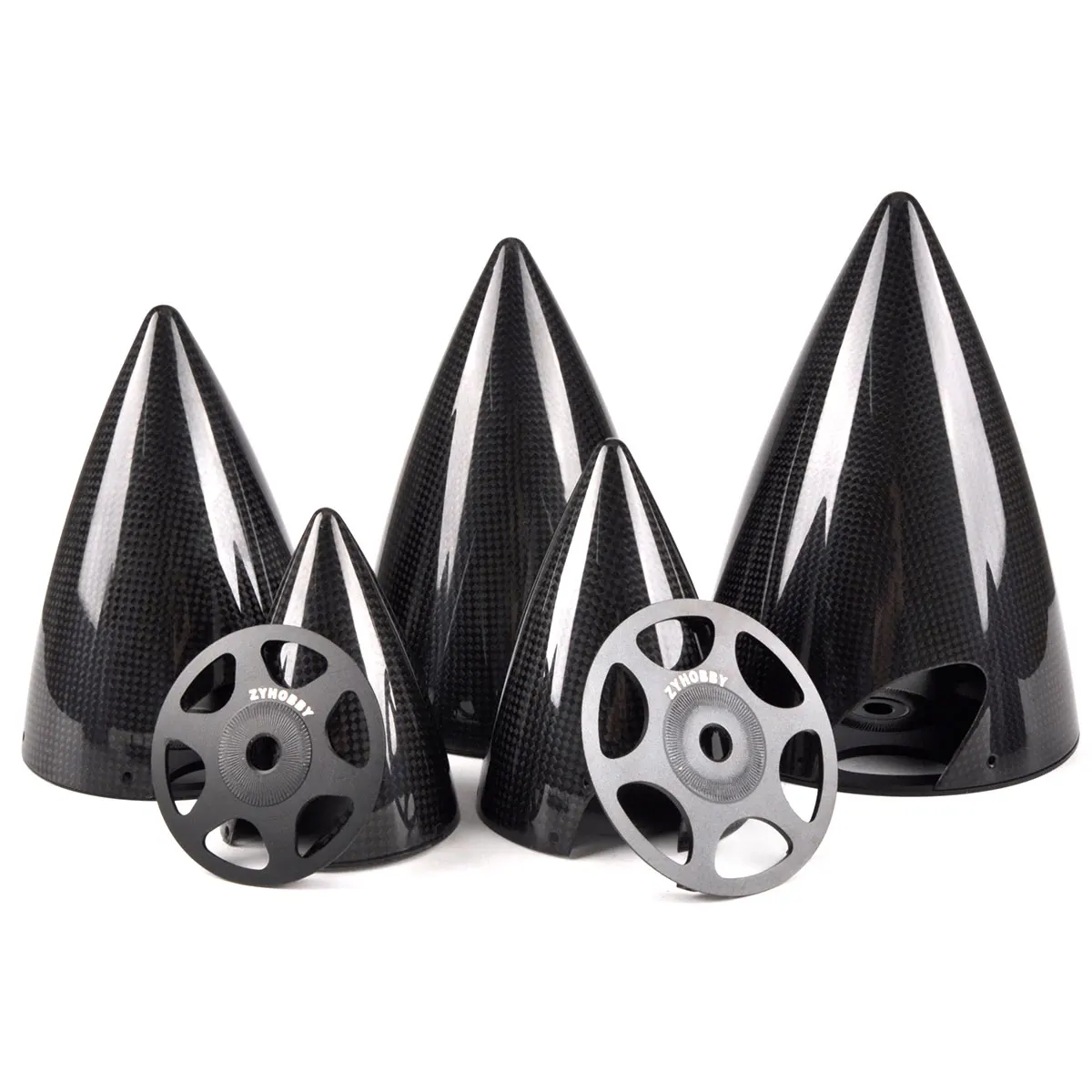 

1Pc ZYHOBBY Carbon Fiber Spinner 2-blade Prop Cone For RC Airplane Model 2.75''3''3.5''4'' 4.5''5''5.5'' inch