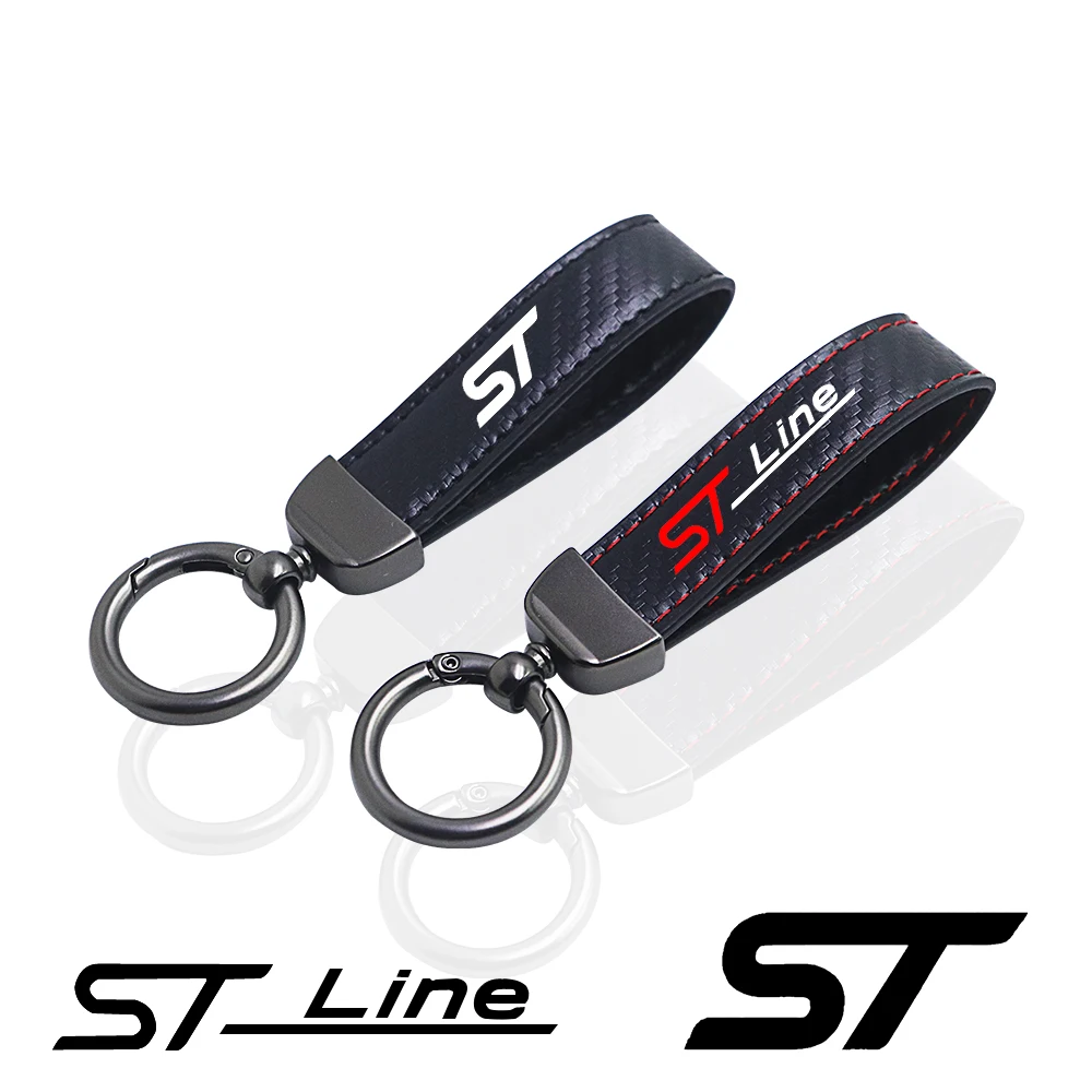 

JDM Keychain Keys Chain Ring Key ring Keyfob Rings For ST STLINE Ford FOCUS Mondeo Fiesta Kuga MK2 MK3 Car car Accessories