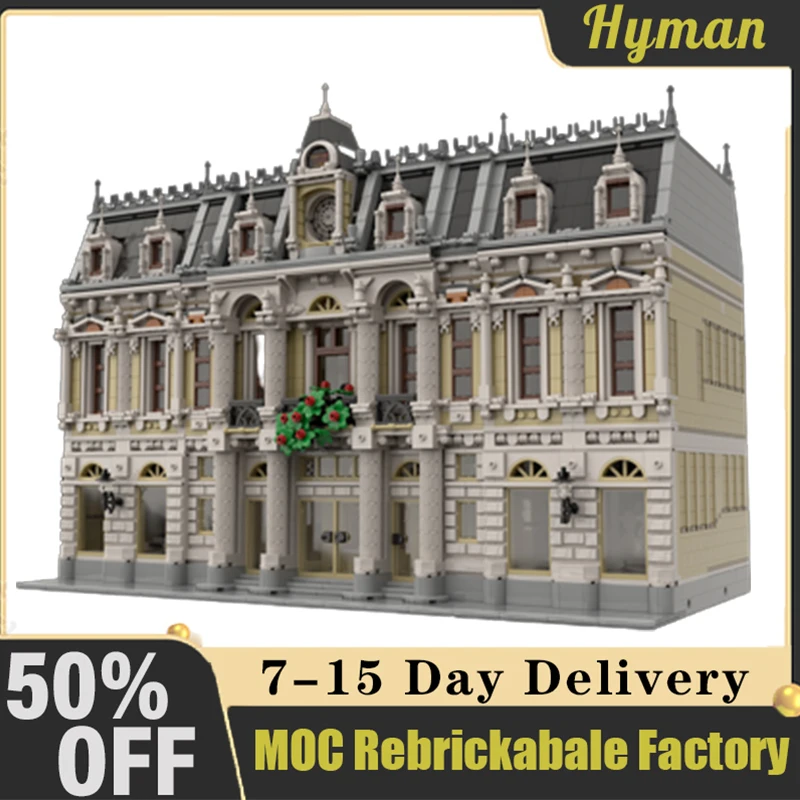 

6633pcs Modular The Royal Opera MOC-98927 Building Blocks Customized MOC Street View Bricks Assembled Children Birthday Toy Gift