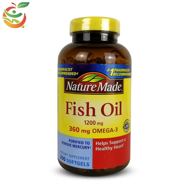 

Original Nature Made Deep Sea Fish Oil Omega 3 Fatty Acid DHA1 Softgels 200 Capsules*2 Bottles