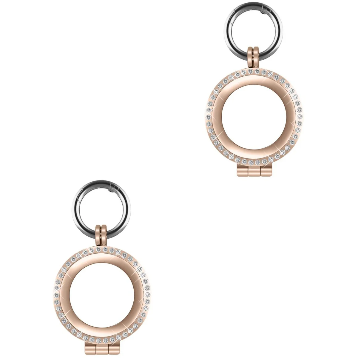 

Case Locator Air Tag Cover Holder Keychainkey Ring Practical Metal Accessorysleeve Tags Clear Wireless Travel Protector Lost