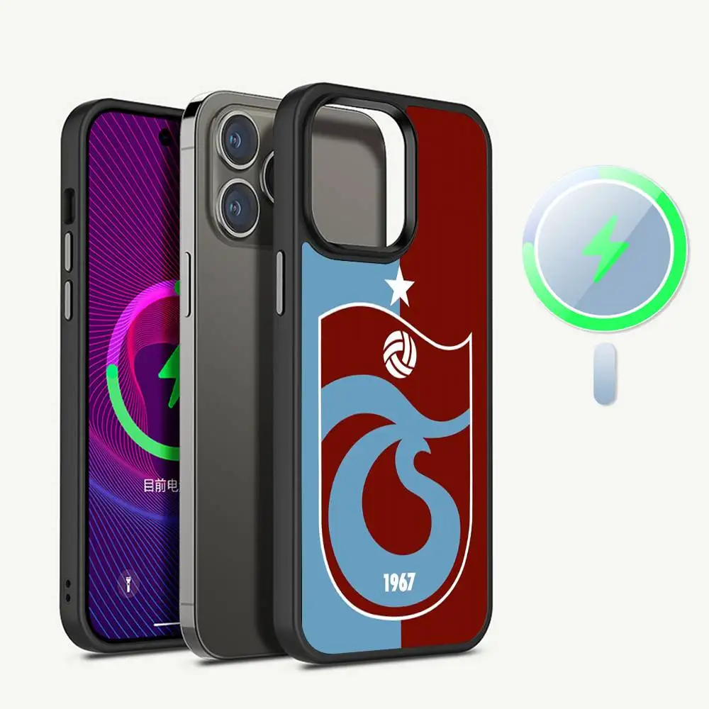 Фото Магнитный чехол для телефона T-Turkey T-Trabzonspor для iPhone 16 15 14 13 12 11 17 Pro Max Plus с поддержкой беспроводной зарядки №5