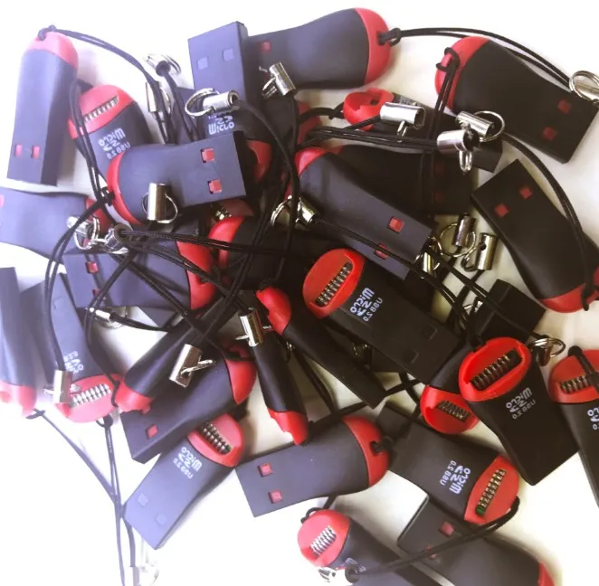 1000pcs T-flash memory card USB 2.0 Micro SD T-Flash TF M2 Memory Card Reader High Speed Adapter Micro SD Card