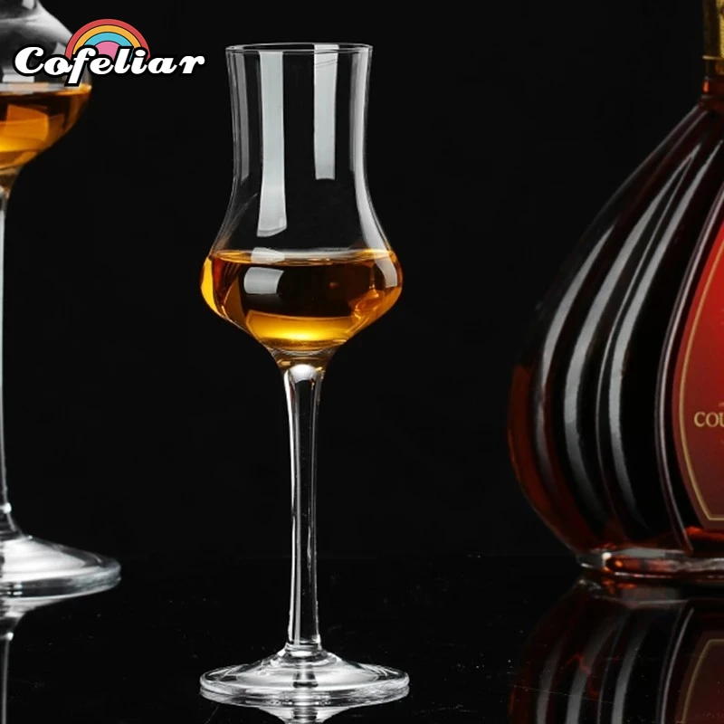 

100ml Crystal Goblet Whisky Glass Creative Lead-free Tulip Wine Glasses Wedding Party Champagne Goblet Bar Drinking Glasses