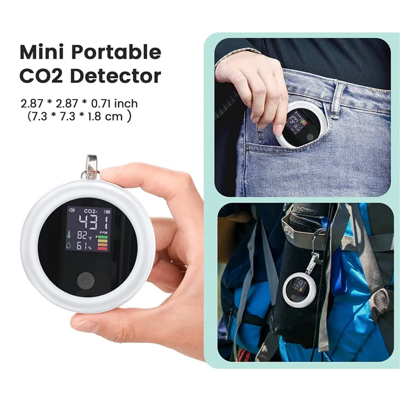 Датчик для внутреннего контроля CO2 с сигнализацией монитор определения качества