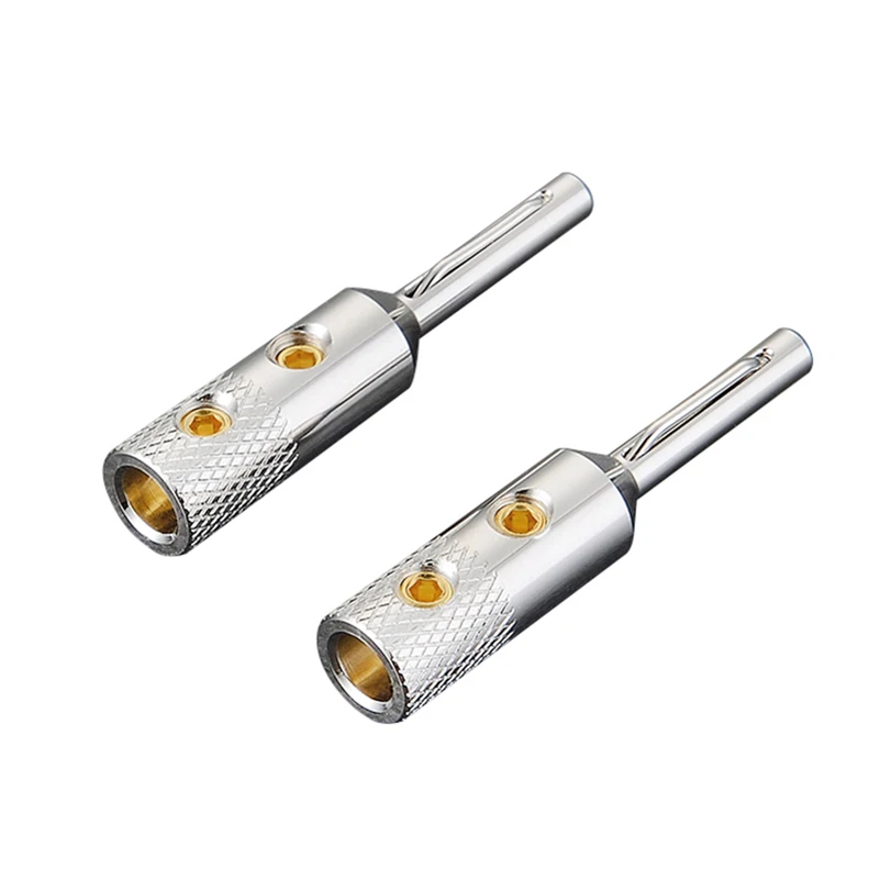 Viborg 4 шт Hifi чистая медь посеребренный VB401S аудио разъем банановый штекер разъем клеммные разъемы разъемы динамики