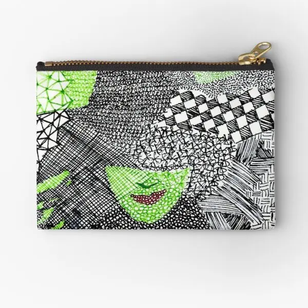 

Wicked Elphaba Zipper Pouches Small Panties Pocket Pure Men Women Money Socks Cosmetic Bag Wallet Underwear Packaging Storage